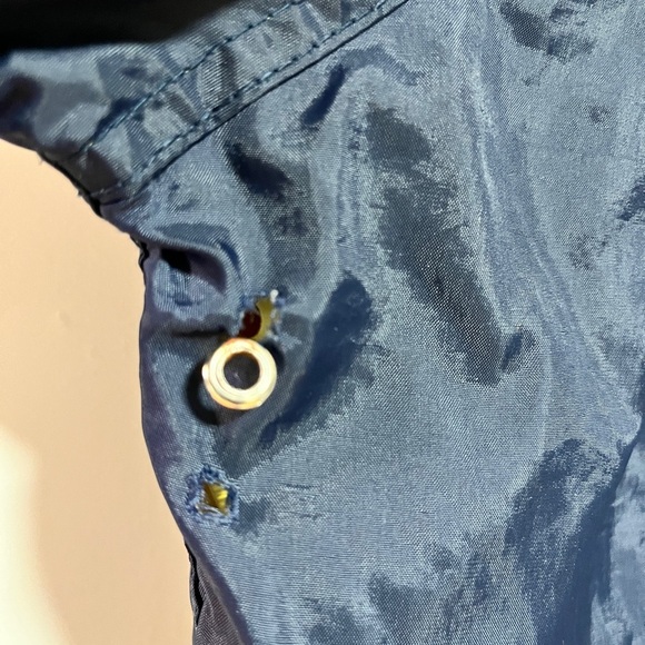 Reversible Rain Jacket – Navy & Yellow – Unisex, Fits XL – Dual-Sided Pockets - Picture 4 of 12